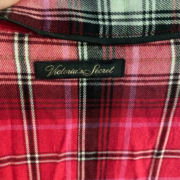 NWOT Victoria’s Secret plaid 1 pc sleep romper  Size Small - Picture 6 of 6